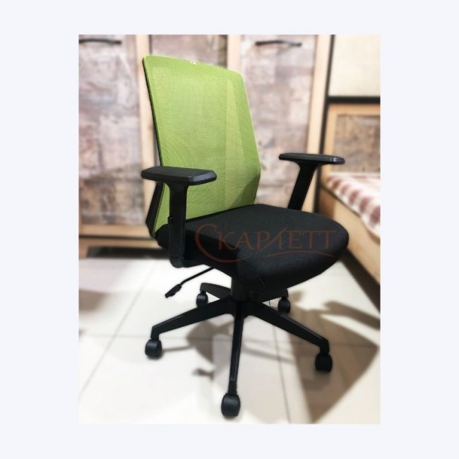 Кресло офисное W-168 (зеленый верх/черный низ)